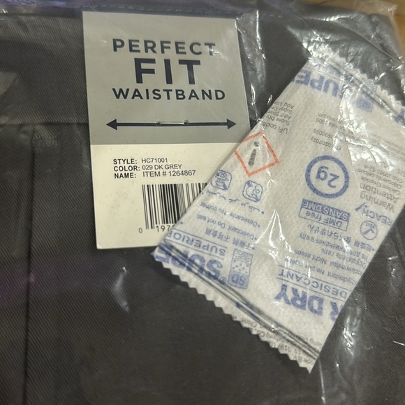 NWT Haggar Men's Premium No Iron Pant - 36 X 29 - Gray - Picture 7 of 8